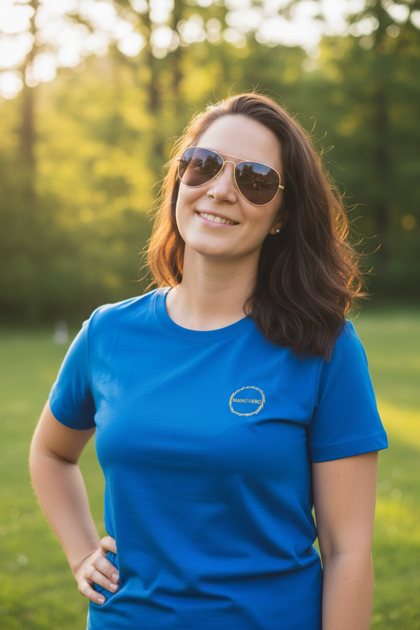 MANUVERO Premium T-Shirt Special Edition Blau 