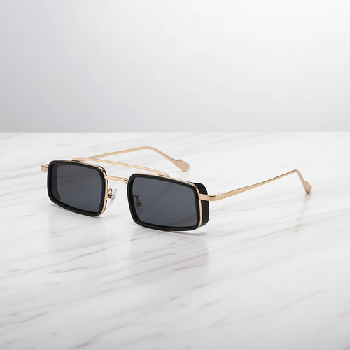 MANUVERO Select Herren Sonnenbrille – Schwarz Gold Editorial