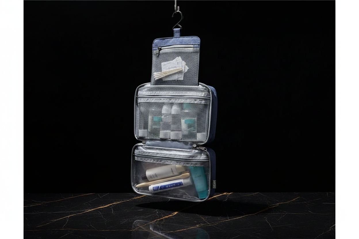 MANUVERO Travel Organizer Bag – Innenansicht Fächer
